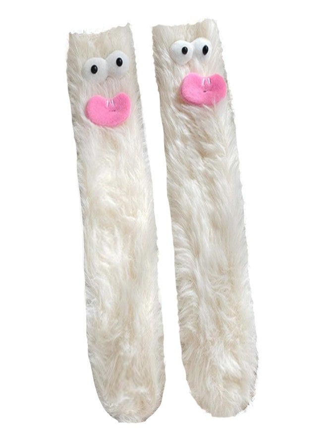 TFTSR Crazy Funny Fuzzy Silly Socks for Kids Women,Girls Fluffy Slipper Novelty Fun Sock,Boy Men Cute Cozy Soft Animal - Image 1